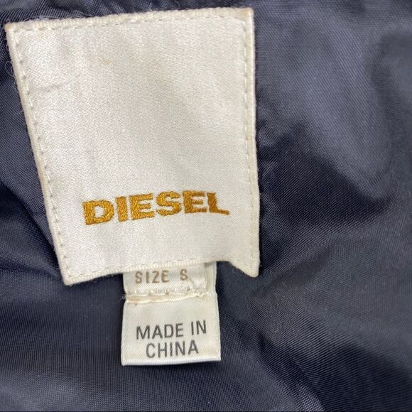 Diesel Oversized Windbreaker Jacket Black and Gold Runway Fashion Show - Picture 15 of 15